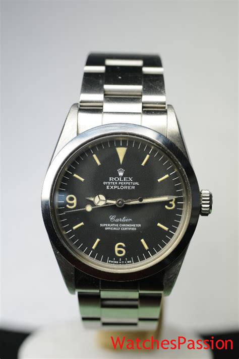 rolex explorer cartier dial